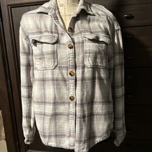 Hollister flannel boyfriend fit size extra small